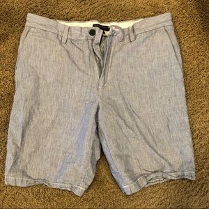 Banana Republic Blue Striped Khaki Shorts - 32